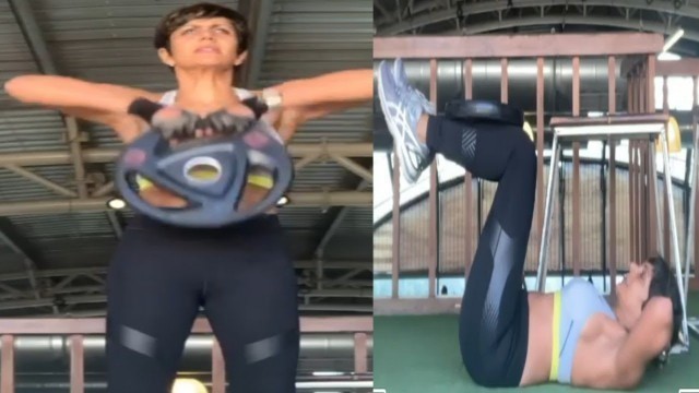 'Sahoo actress Mandira Bedi\'s  Workout'