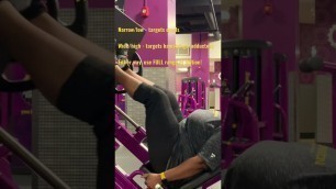 'How To Use The Leg Press For Quads, Hamstrings & Adductors #shorts #planetfitness #legday #legpress'