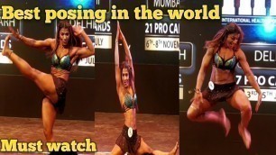 'Best posing in the world || women fitness model best posing at sheru classic 2020 | Chandigarh ||'