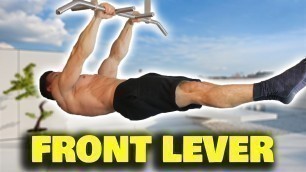 'So schaffst du einen FRONT LEVER | 10 Schritte für Anfänger'