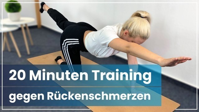 '20 Min Rückentraining  ➡️ Dein sanftes Anfängerprogramm gegen Rückenschmerzen'