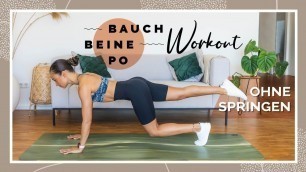 '30 Minuten Bauch Beine Po HOME WORKOUT | Still & ohne Springen | Anfänger geeignet'