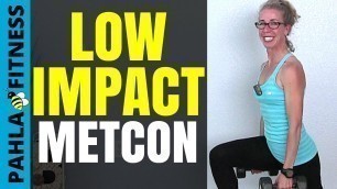 'LOW IMPACT No Repeat MetCon with DUMBBELLS | Antoinette\'s 35 Minute PATREON Workout'