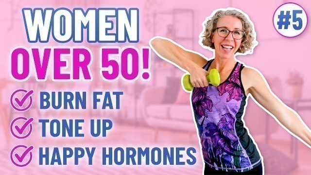 'Total Body FAT BURN! Dumbbells & Cardio for Women over 50'