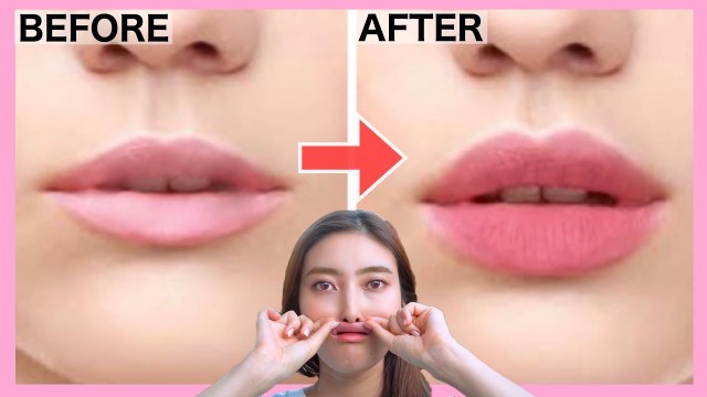 'Get Fuller Lips, Plumper Lips, Pink and Cute Lips Naturally with This Face Exercise!'