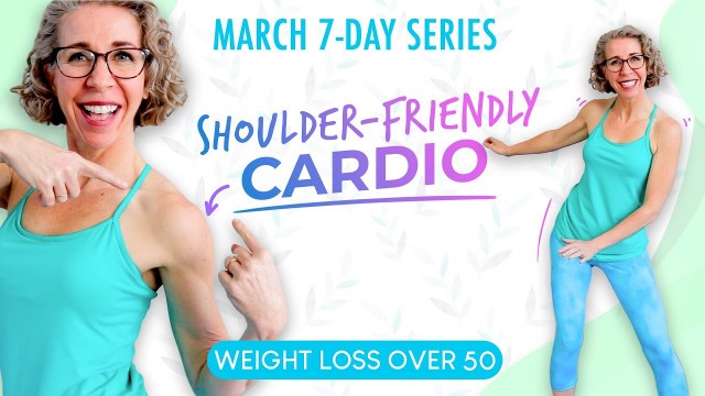 'SHOULDER-FRIENDLY Cardio (NO Overhead Moves!) WEIGHT LOSS Workout 