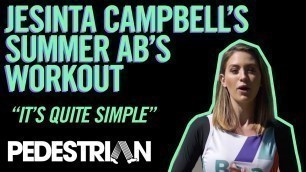 'Jesinta Campbell\'s Summer Abs Workout | PEDESTRIAN.TV'