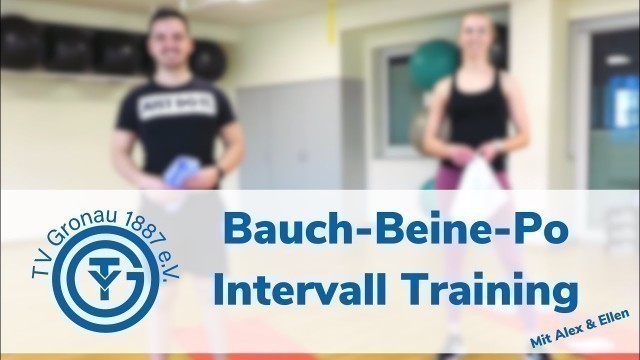 'Bauch-Beine-Po Intervall Workout mit Alex und Ellen - TV Gronau Workout'