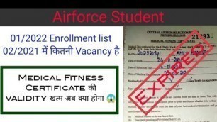 'Airforce All doudt || medical Fitness  certificate Expired || Job Research ||'