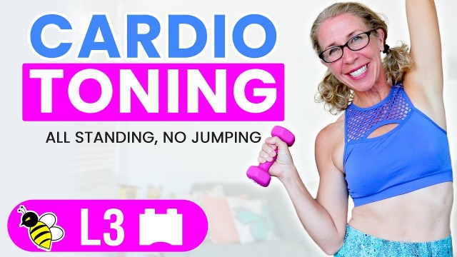 '15 Minute Low Impact CARDIO TONING Workout 