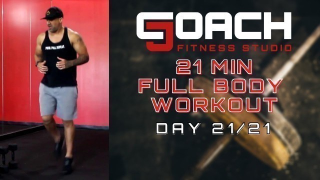 '21) 21 Minute FULL BODY Workout || Equipment needed'