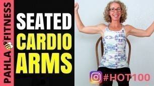 'Seated CARDIO ARMS without Weights Workout | HOT 100 Challenge Day 18'