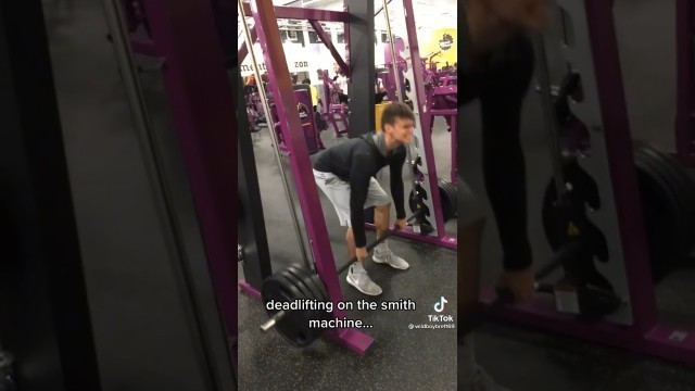 'Deadlifting on the Smith Machine in Planet Fitness...