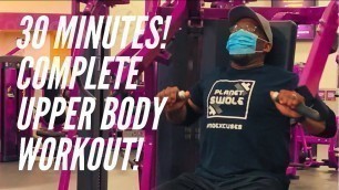 'Got 30 Minutes? How To Do An Upper Body Workout In A Half Hour At Planet Fitness (Hammer Strength)'