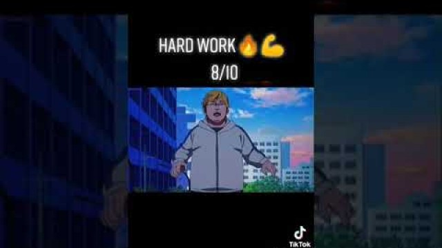 'Hard workout anime inspiration #hardwork anime #motivation'