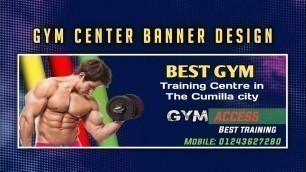 'How To Make Fitness Marketing Banner Design| Pixellab Bangla tutorial'